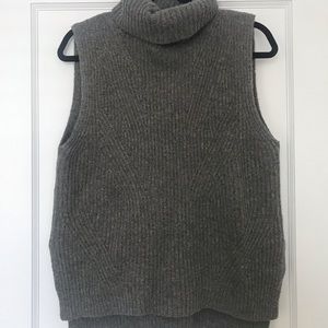 Madewell sleeveless turtle neck sweater